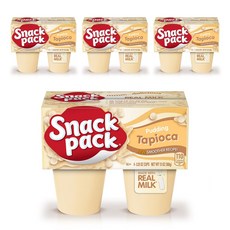 SnackPack 木薯口味果凍 4顆入, 4組, 368g