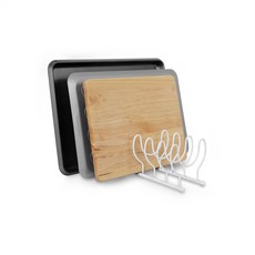 SPECTRUM Diversified Designs Euro Lead砧板托盤收納架, 1個, 白色