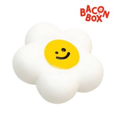 BACON 花朵乳膠寵物玩具 - 韓國正版授權 柔軟耐咬, 圖片,均一尺寸, 1個