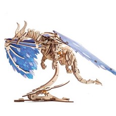 Ugears 暴風之王 卓耿 可動木製模型, 藍色、木色, 1個