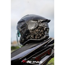 Lubro Air GT Tech 碳纖維四分之三安全帽, 鍛造碳纖維,L