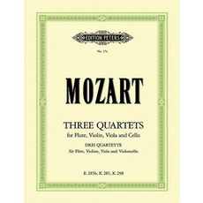 (英文圖書) 3 Flute Quartets K285 K298 K285b (Set of Parts) 平裝版, Alfred Music, 英文