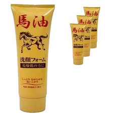 馬油泡沫洗面乳, 4個, 120g