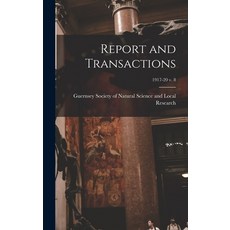 (英文圖書) Report and Transactions; 1917-20 v. 8 精裝版, Legare Street Press, 英文
