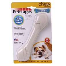 Petstages 新款海德骨狗玩具 M, 1個, 白色的