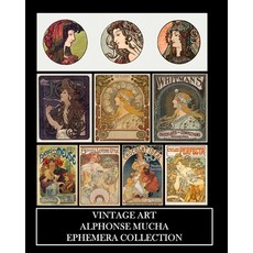 (英文圖書) Vintage Art: Alphonse Mucha Ephemera Collection: Art Nouveau Prints and Collage Sheets 平裝版, Blurb, 英文