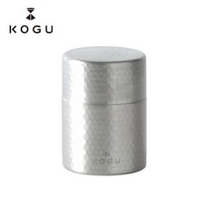 KOGU 茶考具 Tea Canister 茶葉儲存罐 200g 鎚目銀『日本製』茶葉罐 原廠授權公司貨, 鎚目銀, 1個