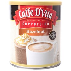 Caffe D'Vita 卡布奇諾榛果風味速溶咖啡沖泡粉, 1個, 453.6g
