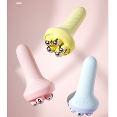 HY 手持式五龍珠磁珠滾珠按摩器 磁力經絡刷 按摩刷, 粉色