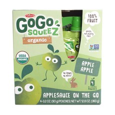 Gogo Squeez 無麩質無脂肪蘋果泥, 4件