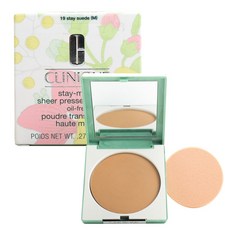 CLINIQUE 倩碧 霧面輕透粉餅, 1顆, 19 Stay Suede
