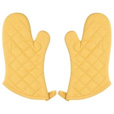 now DESIGNS 素色絎縫隔熱手套 2件組, 1個, 檸檬黃