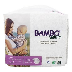 BAMBO Nature 伴寶樂 Eco Friendly黏貼型尿布, 第3階段, 33片