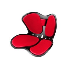 桔比雜貨舖 人體工學花瓣坐墊 美臀護脊腰靠 學生辦公久坐神器, 紅色