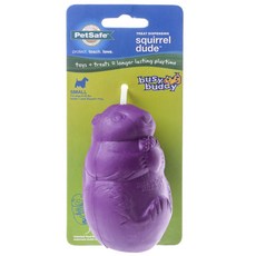 PetSafe 普立爾 松鼠Dude狗狗嗅覺訓練IQ玩具 S, 1個, 紫色的