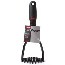 OXO SoftWorks系列馬鈴薯壓泥器, 1個, 黑色的