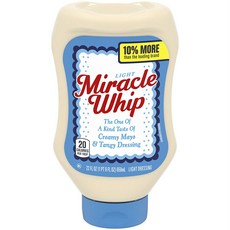 Miracle Whip 奶油蛋黃醬和濃郁的清淡調料, 1個, 650ml