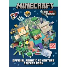 (英文圖書)Minecraft Official Aquatic Adventure Sticker Book (Minecraft) 平裝版, Random House Books for Youn..., 英文