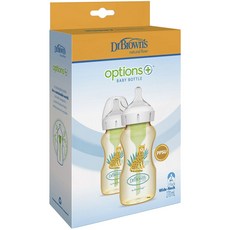 DrBrown's Options+ PPSU防脹氣奶瓶, 2個, 270ml, 獵豹