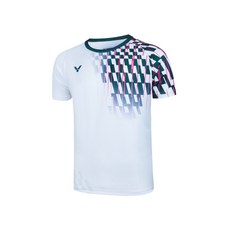 VICTOR 勝利 羽樂體育 國際選手推廣服(中性款) T-50001TD 排汗透氣 中性款, 青瓷綠,XL