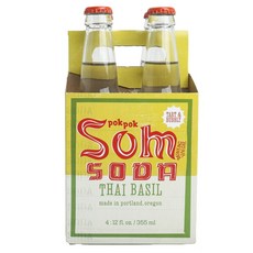 Pok Pok Som 蘇打泰國羅勒, 4件, 355ml