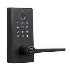 Kwikset 東隆電子鎖 指紋鎖 PR3S 自動上鎖 指紋解鎖 密碼 鑰匙 台灣製 DIY 【2年保固】, 平光黑, 專業安裝