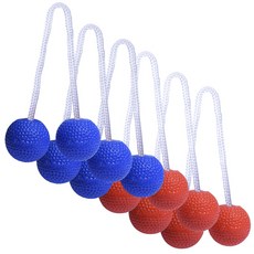 Gosports 柔軟橡膠梯子球替換球, 6個, 混合顏色
