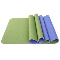 MAJI SPORTS 高級瑜伽墊面料瑜伽墊, 綠色+深藍色