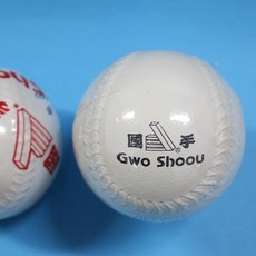 國手牌 橡膠大壘球 (硬式) 慢速壘球 MIT製, 白色, 1個