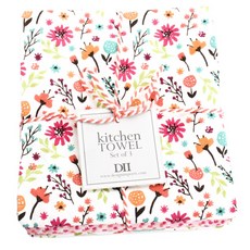 DESIGN IMPORTS 花園茶會洗碗巾 3 件套廚房十字架 45.7 x 71.1 厘米, 1個, 混色