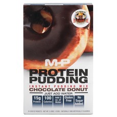 MHP Mhp 蛋白布丁混合巧克力甜甜圈, 153g, 1盒