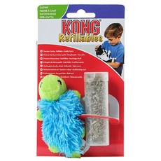 KONG 烏龜造型貓玩具+貓草, 1個, 藍色+綠色