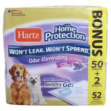 Hartz 用於狗的家庭保護除臭墊薰衣草, 1組, 52入