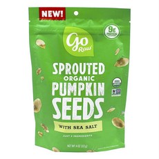 go Raw 海鹽南瓜籽, 1個, 113克