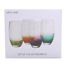 ARTLAND 玻璃高球啤酒杯, 4入