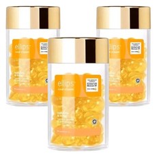 ellips 意立詩 維生素護髮精油膠囊 黃色柔順亮澤款, 3罐, 50ml