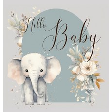 (英文圖書) Hello Baby Baby Shower Guest Book 精裝版, Lulu and Bell, 英文
