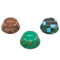 FOX RUN 蓬鬆像素烘焙杯, 300件, 混色