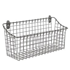 SPECTRUM 復古櫃和壁掛式籃子廚房儲物籃, 工業灰
