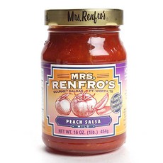 Mrs Renfros 桃色莎莎醬 淡味, 1個, 454克