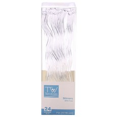 TrendWare 塑膠波浪雞尾酒透明攪拌器, 24件, 清除