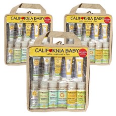 CALIFORNIA BABY 加州寶寶 生態旅行兒童沐浴露11件套, 3組
