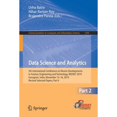 (英文圖書) Data Science and Analytics: 5th International Conference on Recent Developments in Science E... 平裝版, Springer, 英文