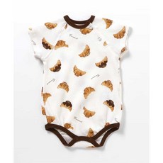 apres les cours 日本代購 可愛食物鬆餅格 寶寶包屁衣 爬服 連身衣