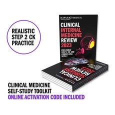(英文圖書) Clinical Medicine Self-Study Toolkit for USMLE Step 2 Ck and Comlex-USA Level 2: Books + Qbank 平裝版, Kaplan Publishing, 英文