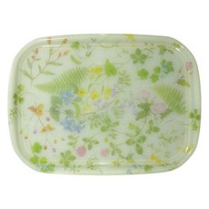 花卉印花托盤 M587, 1個, NO8 迷霧野花