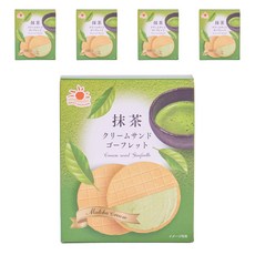 NikkoShokuhin 抹茶奶油夾心waffle餅乾 5個入, 5個