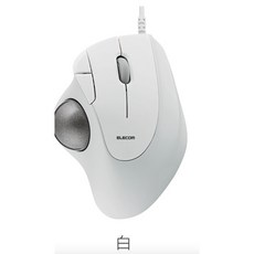 ELECOM IST 有線軌跡球滑鼠, 白色, M-IT11URWH