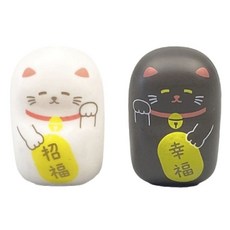 Hashy 不倒翁造型筷架 2入組, 1個, 招財貓