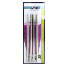 RSVP 不鏽鋼冰沙飲料吸管, 1個, 4入